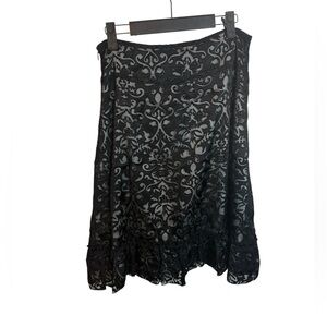 Apostrophe Black Gothic Y2K A-Line Skirt